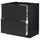 METOD / MAXIMERA base cab f hob/2 fronts/3 drawers, black/Nickebo matt anthracite, 80x60 cm