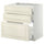 METOD / MAXIMERA base cab f hob/3 fronts/3 drawers, white/Bodbyn off-white, 80x60 cm