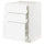 METOD / MAXIMERA base cab f hob/3 fronts/3 drawers, white Enköping/white wood effect, 60x60 cm