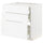 METOD / MAXIMERA base cab f hob/3 fronts/3 drawers, white Enköping/white wood effect, 80x60 cm