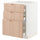 METOD / MAXIMERA - METOD / MAXIMERA Base cab f hob/3 fronts/3 drawers, white/Fröjered light bamboo, 60x60 cm