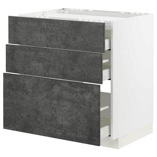 Ikea METOD / MAXIMERA - Mobile p cottura/3frontali/3casset , 80x60 cm