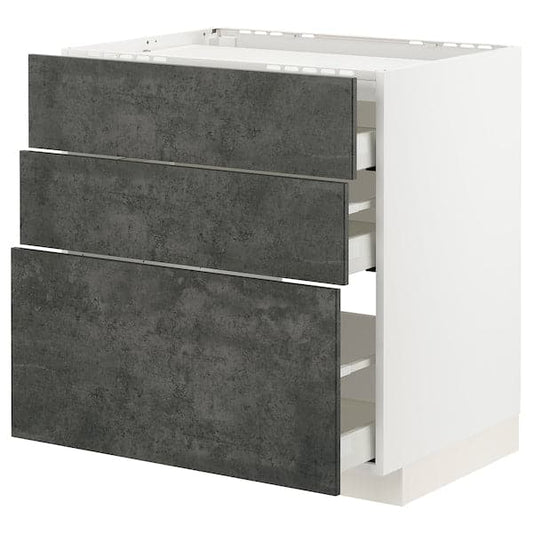 Ikea METOD / MAXIMERA - Mobile p cottura/3frontali/3casset , 80x60 cm