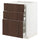 METOD / MAXIMERA - Base cab f hob/3 fronts/3 drawers, white/Sinarp brown , 60x60 cm