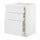 METOD / MAXIMERA base cab f hob/3 fronts/3 drawers, white/Stensund white, 60x60 cm