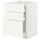 METOD / MAXIMERA - METOD / MAXIMERA Base cab f hob/3 fronts/3 drawers, white/Vallstena white, 60x60 cm
