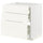 METOD / MAXIMERA - METOD / MAXIMERA Base cab f hob/3 fronts/3 drawers, white/Vallstena white, 80x60 cm