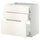 METOD / MAXIMERA base cab f hob/3 fronts/3 drawers, white/Veddinge white, 80x60 cm