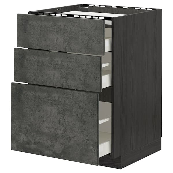 Ikea METOD / MAXIMERA - Mobile p cottura/3frontali/3casset , 60x60 cm
