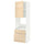 METOD / MAXIMERA - High cabinet f oven+door/2 drawers, white/Askersund light ash effect , 60x60x200 cm