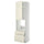 METOD / MAXIMERA high cabinet f oven+door/2 drawers, white/Bodbyn off-white, 60x60x220 cm