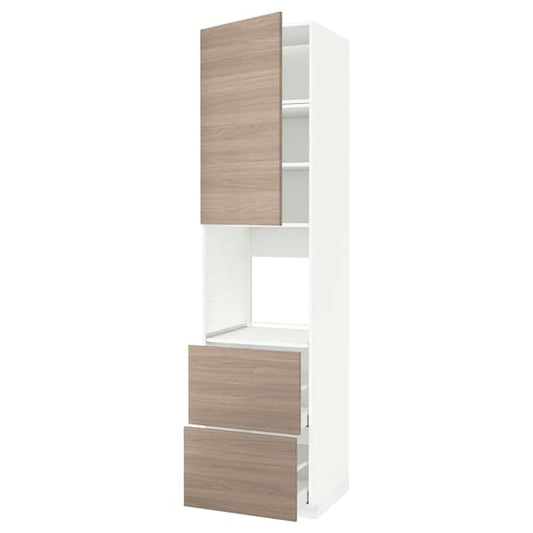 METOD / MAXIMERA - Mobile per forno + anta/2 cassetti , 60x60x240 cm - best price from Maltashopper.com 99461832