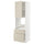 METOD / MAXIMERA - High cabinet f oven+door/2 drawers, white/Havstorp beige ,