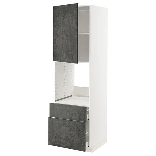 Ikea METOD / MAXIMERA - Mobile per forno + anta/2 cassetti , 60x60x200 cm