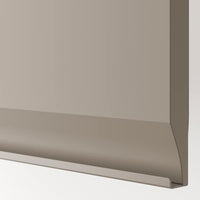 METOD / MAXIMERA - High cabinet f oven+door/2 drawers, white/Upplöv matt dark beige , 60x60x240 cm - best price from Maltashopper.com 69492062