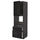 METOD / MAXIMERA - METOD / MAXIMERA High cabinet f oven+door/2 drawers, black/Lerhyttan black stained, 60x60x200 cm