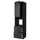 METOD / MAXIMERA high cabinet f oven+door/2 drawers, black/Nickebo matt anthracite, 60x60x240 cm
