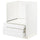 METOD / MAXIMERA base cabinet f combi micro/drawers, white/Axstad matt white, 60x60 cm