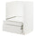METOD / MAXIMERA base cabinet f combi micro/drawers, white/Ringhult light grey, 60x60 cm