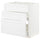 METOD / MAXIMERA base cab f hob/int extractor w drw, white/Axstad matt white, 80x60 cm