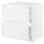 METOD / MAXIMERA base cab f hob/int extractor w drw, white/Axstad matt white, 80x60 cm