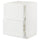 METOD / MAXIMERA base cab f hob/int extractor w drw, white/Axstad matt white, 60x60 cm