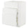 METOD / MAXIMERA base cab f hob/int extractor w drw, white/Axstad matt white, 60x60 cm
