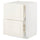 METOD / MAXIMERA - Base cab f hob/int extractor w drw, white/Bodbyn off-white , 60x60 cm