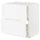 METOD / MAXIMERA - Base cab f hob/int extractor w drw, white Enköping/white wood effect , 80x60 cm