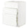 METOD / MAXIMERA base cab f hob/int extractor w drw, white Enköping/white wood effect, 60x60 cm