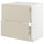 METOD / MAXIMERA - METOD / MAXIMERA Base cab f hob/int extractor w drw, white/Havstorp beige, 80x60 cm