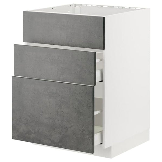 Ikea METOD / MAXIMERA - Mobile piano cott/cappa int/casset , 60x60 cm