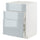 METOD / MAXIMERA base cab f hob/int extractor w drw, white/Kallarp light grey-blue, 60x80x61.6 cm
