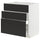 METOD / MAXIMERA base cab f hob/int extractor w drw, white/Nickebo matt anthracite, 80x60 cm