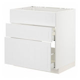 METOD / MAXIMERA base cab f hob/int extractor w drw, white/Stensund white, 80x60 cm