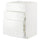 METOD / MAXIMERA base cab f hob/int extractor w drw, white/Stensund white, 60x60 cm