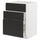 METOD / MAXIMERA base cab f hob/int extractor w drw, white/Upplöv matt anthracite, 60x80x61.6 cm
