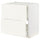 METOD / MAXIMERA - METOD / MAXIMERA Base cab f hob/int extractor w drw, white/Vallstena white, 80x60 cm