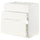METOD / MAXIMERA - METOD / MAXIMERA Base cab f hob/int extractor w drw, white/Vallstena white, 80x60 cm