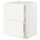 METOD / MAXIMERA - METOD / MAXIMERA Base cab f hob/int extractor w drw, white/Vallstena white, 60x60 cm