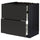 METOD / MAXIMERA base cab f hob/int extractor w drw, black/Upplöv matt anthracite, 80x60 cm