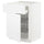 METOD / MAXIMERA - METOD / MAXIMERA Base cab f hob/drawer/2 wire bskts, white/Axstad matt white, 60x60 cm