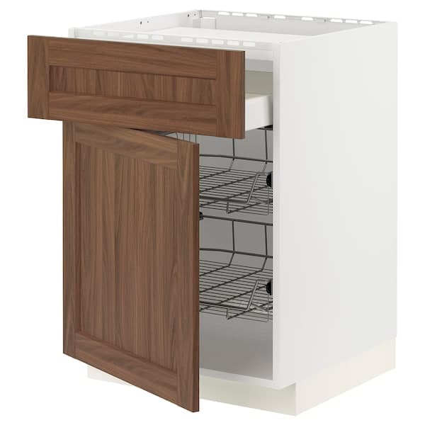 METOD / MAXIMERA - Base cab f hob/drawer/2 wire bskts