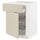 METOD / MAXIMERA - METOD / MAXIMERA Base cab f hob/drawer/2 wire bskts, white/Havstorp beige, 60x60 cm