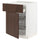 METOD / MAXIMERA - Base cab f hob/drawer/2 wire bskts, white/Sinarp brown , 60x60 cm