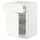METOD / MAXIMERA - METOD / MAXIMERA Base cab f hob/drawer/2 wire bskts, white/Vallstena white, 60x60 cm
