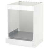 METOD / MAXIMERA base cab for hob+oven w drawer, white/Ringhult white, 60x60 cm