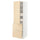 METOD / MAXIMERA hi cab w shlvs/4 drawers/dr/2 frnts, white/Askersund light ash effect, 60x60x200 cm
