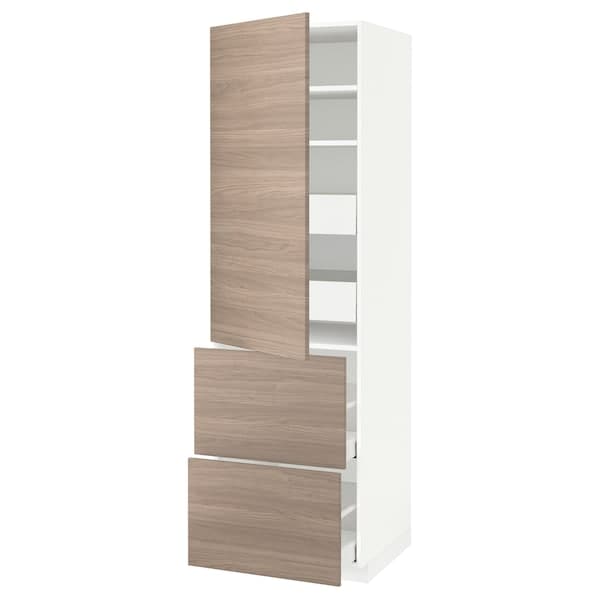 METOD / MAXIMERA - Mobile/ripiani/4cassetti/anta/2fron , 60x60x200 cm - best price from Maltashopper.com 29361992