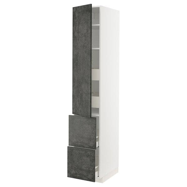 Ikea METOD / MAXIMERA - Mobile/ripiani/4cassetti/anta/2fron , 40x60x220 cm
